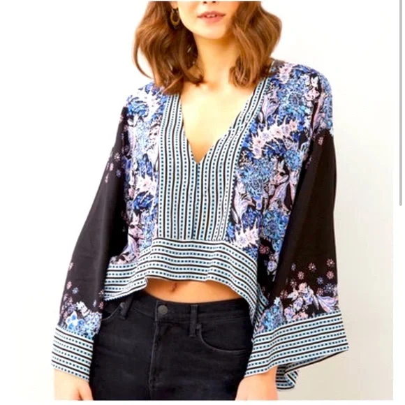 Free People | Mix N Match Crop Festival Blouse | XS - Picture 1 of 9